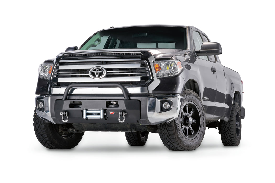 WARN Semi-Hidden Winch Mount with Grille Guard | Toyota Tundra (2014-2021)