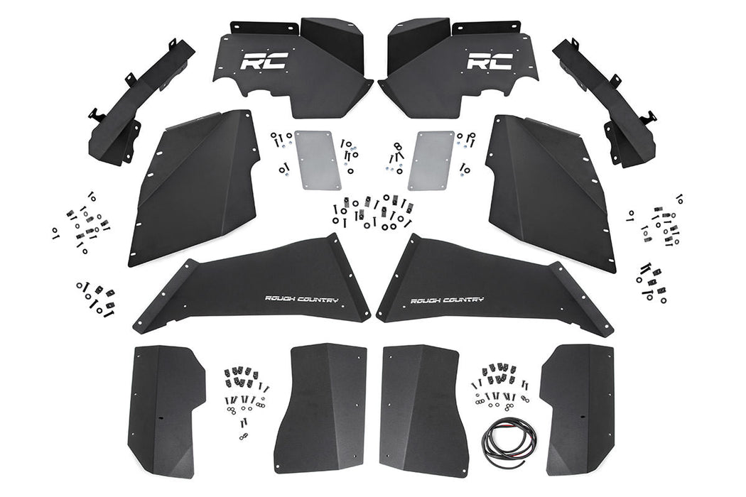 Jeep Front & Rear Inner Fenders Set 07-18 Wrangler JK Rough Country