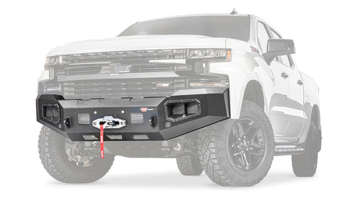 WARN Ascent Front Bumper, Chevrolet Silverado 1500 (2019-2022), view 2