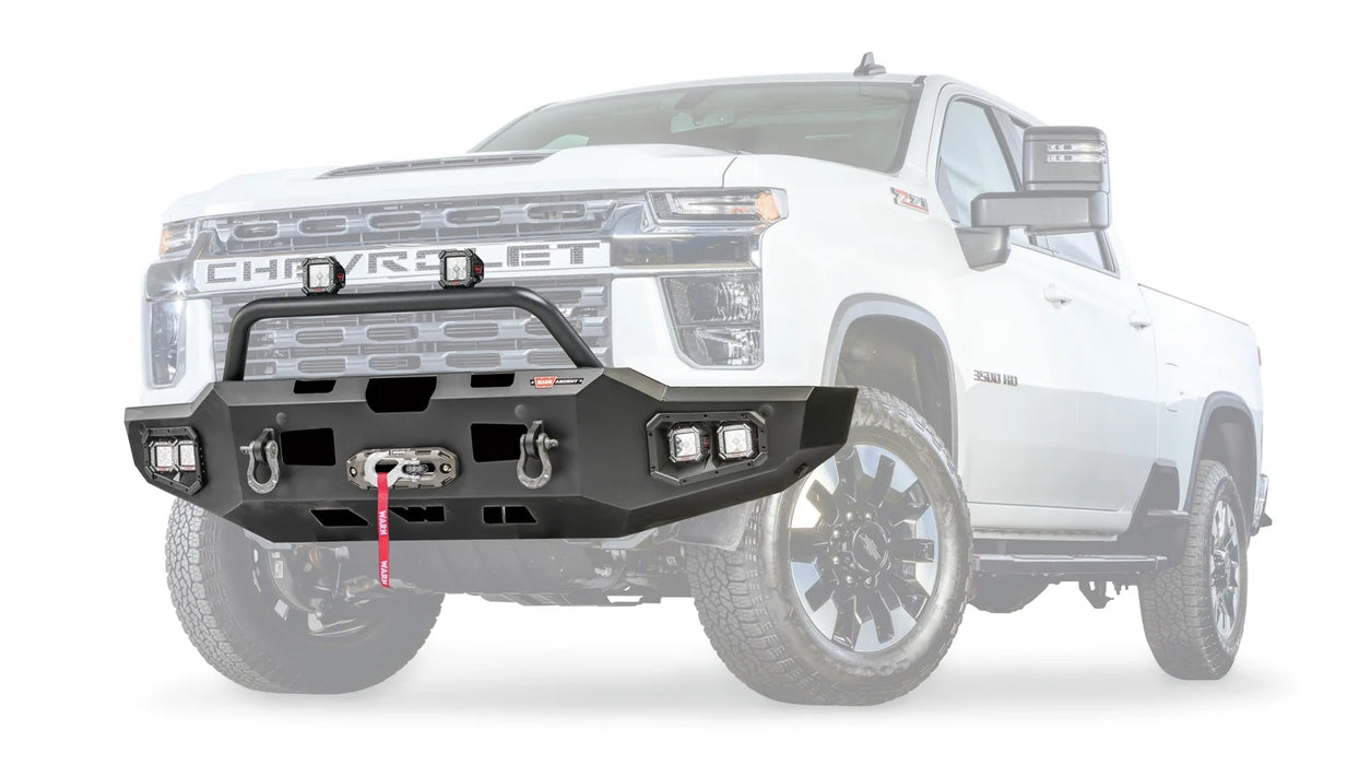 WARN Ascent Front Bumper, Chevrolet Silverado 2500/3500 (2020-2025), view 3