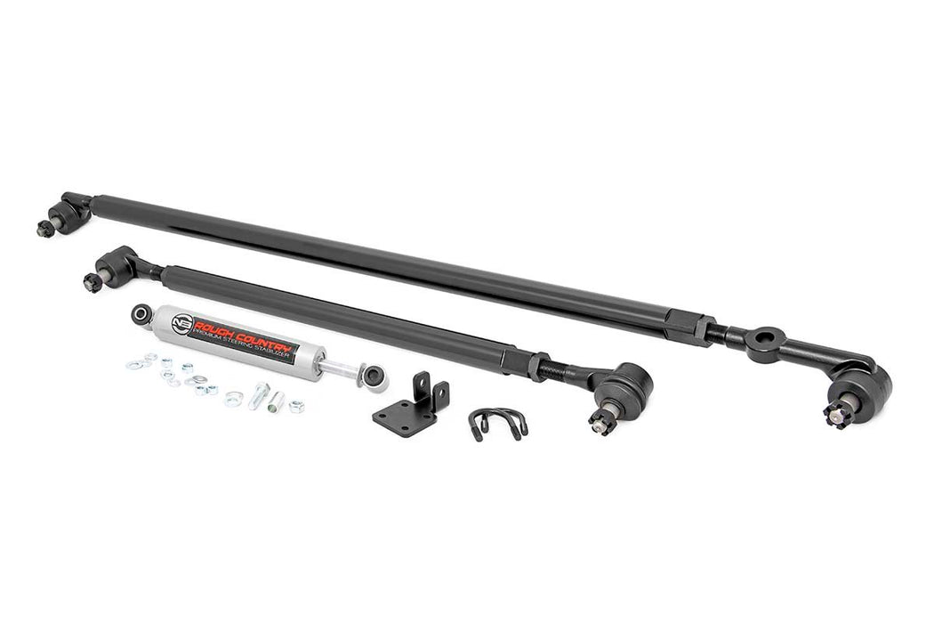 Rough Country HD Steering Kit - Stabilizer Combo | Jeep Comanche MJ/Wrangler TJ/Wrangler Unlimited