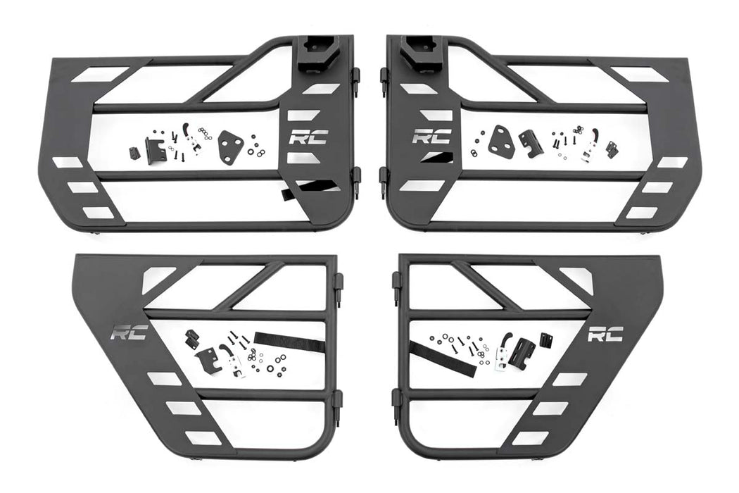 Rough Country Tubular Doors - Front and Rear | Jeep Gladiator JT/Wrangler JL 4WD (18-25)