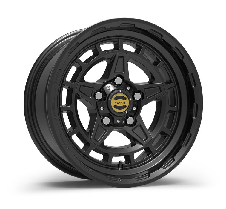 Warn 106687 WARN EPIC DIAMOND CUTTER WHEEL - BLACK 5 LUG