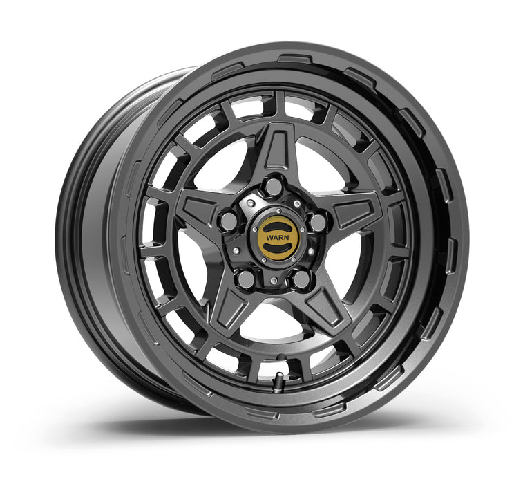 Warn 106688 WARN EPIC DIAMOND CUTTER WHEEL - GRAY 5 LUG