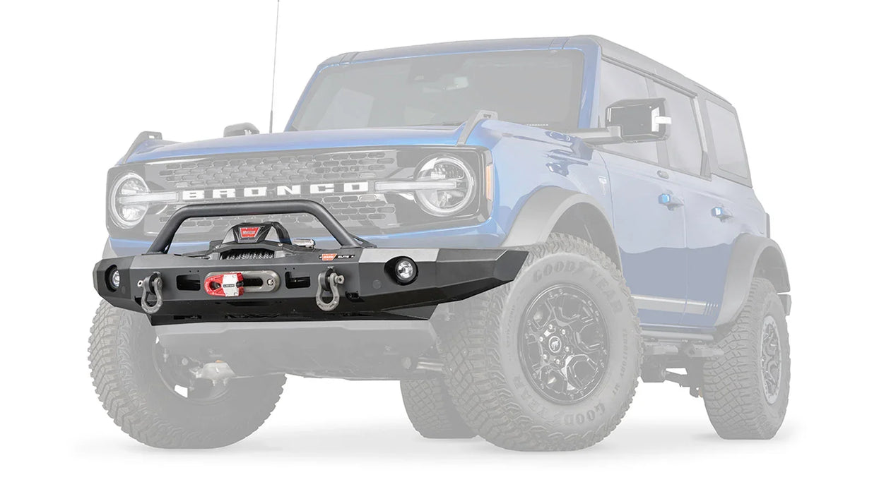 WARN Elite Front Bumper with Prerunner Grille Guard, Ford Bronco (2021-2026), view 2