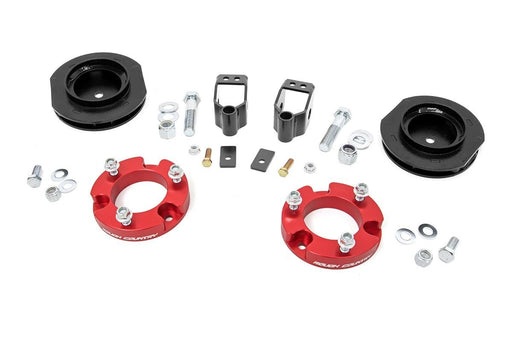 Rough Country 2 Inch Lift Kit, X-REAS, Red Spacers, Toyota 4Runner 2WD/4WD (2010-2024)