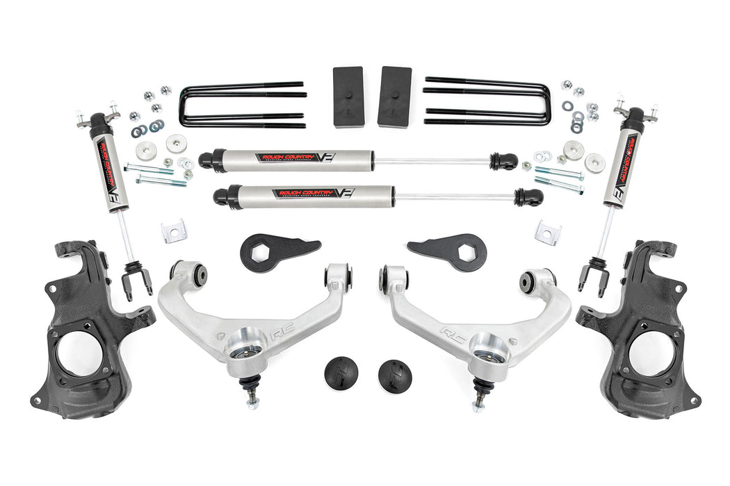 Rough Country 3.5 Inch Knuckle Lift Kit - V2 - w/ Overloads | Chevy/GMC 2500HD/3500HD (11-19)