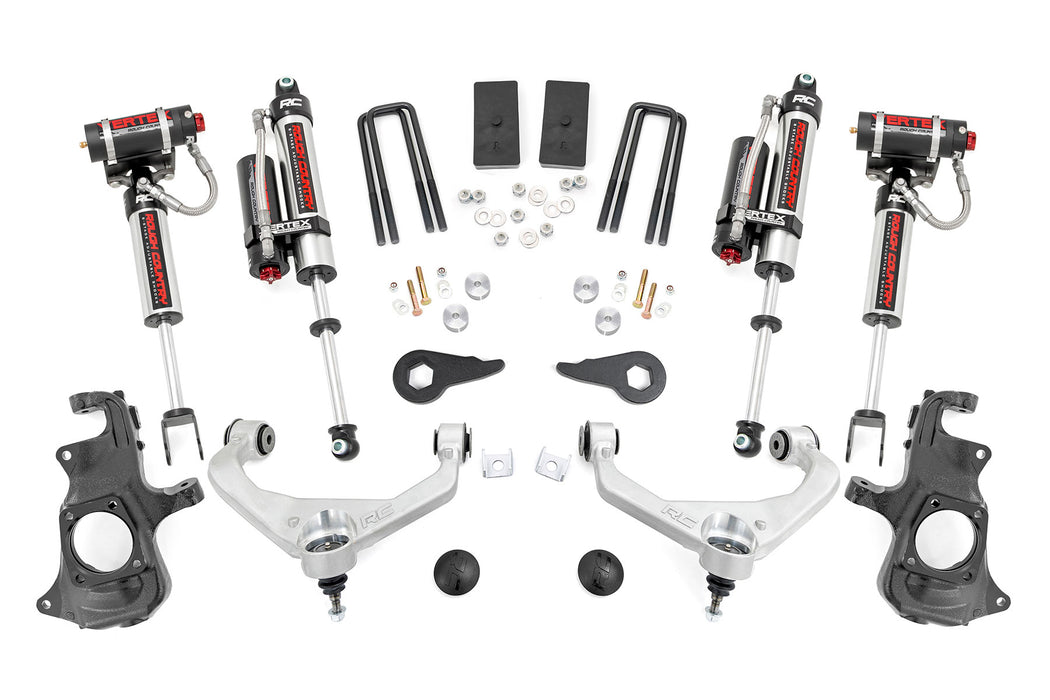 Rough Country 3.5 Inch Lift Kit - Knuckle - Vertex - w/ Overloads | Chevy/GMC 2500HD/3500HD (11-19)