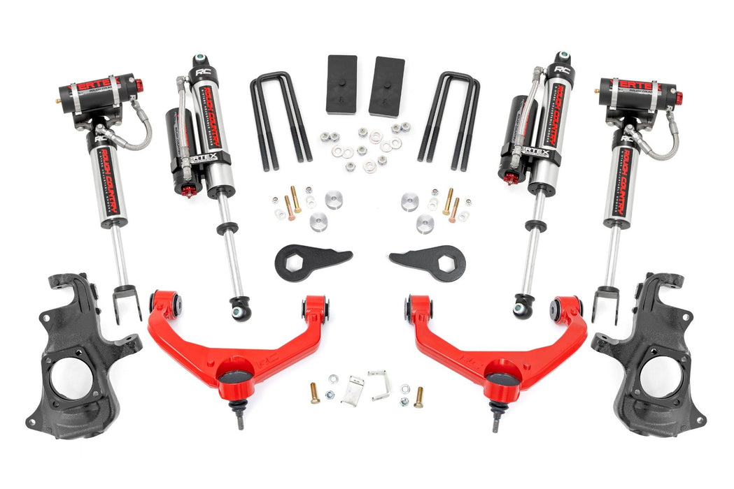 Rough Country 3.5 Inch Lift Kit - Knuckle - Vertex - w/ Overloads | Chevy/GMC 2500HD/3500HD (11-19)