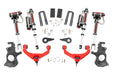 Rough Country 3.5 Inch Lift Kit, Knuckle, Vertex, w/ Overloads, Red, Chevy/GMC 2500HD/3500HD (2011-2019)