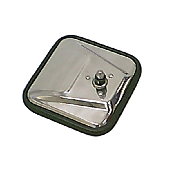 Door Mirror Head, Right, CJ-Style, Stainless Steel; 55-86 Jeep CJ