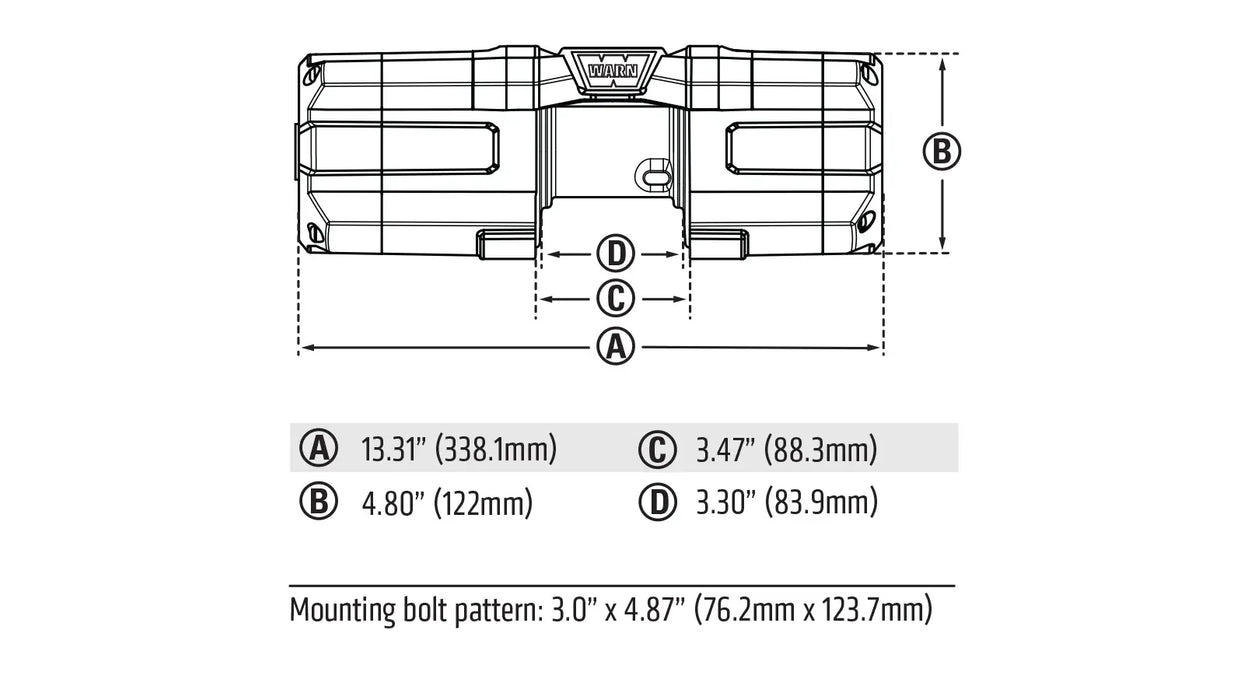 WARN AXON 35 Winch with Plow Mode, view 3