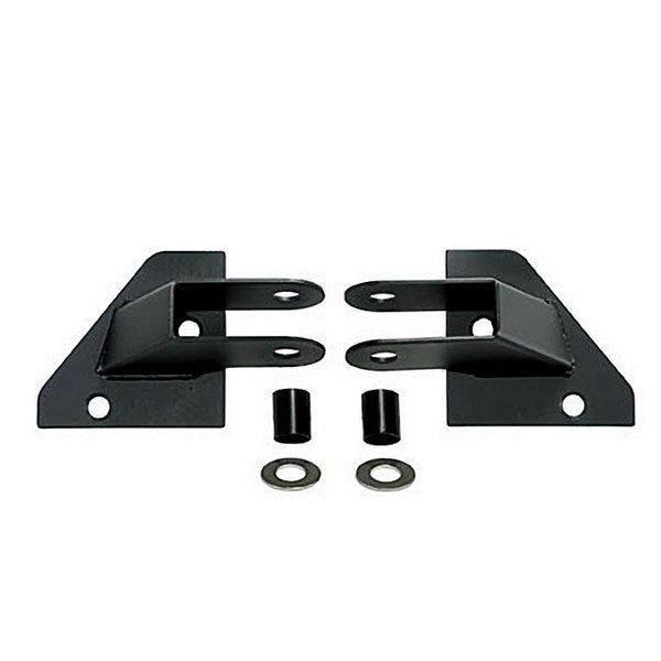 Mirror Relocation Bracket Kit, Black; 87-95 Jeep Wrangler YJ