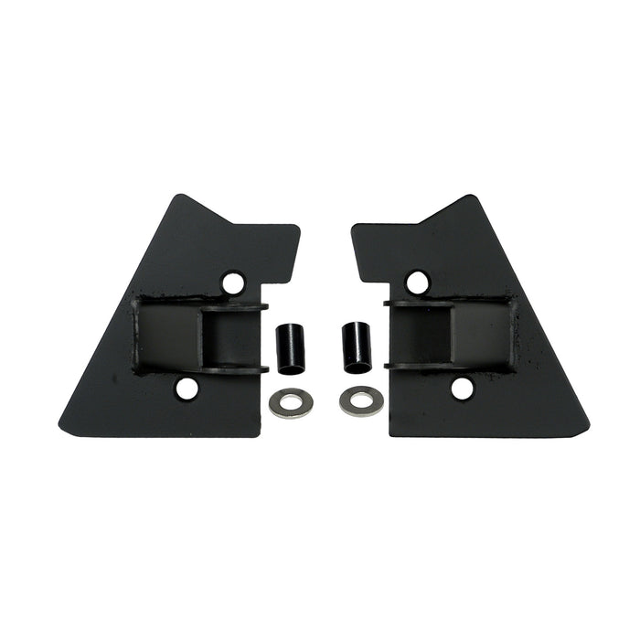 Mirror Relocation Bracket Kit, Black; 97-02 Jeep Wrangler TJ