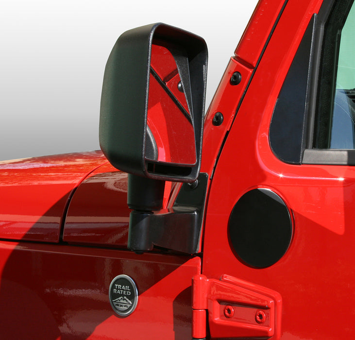 Rugged Ridge Mirror Filler Plate Kit | Pair | Jeep Wrangler JK (2007-2018) | P/N 11025.05