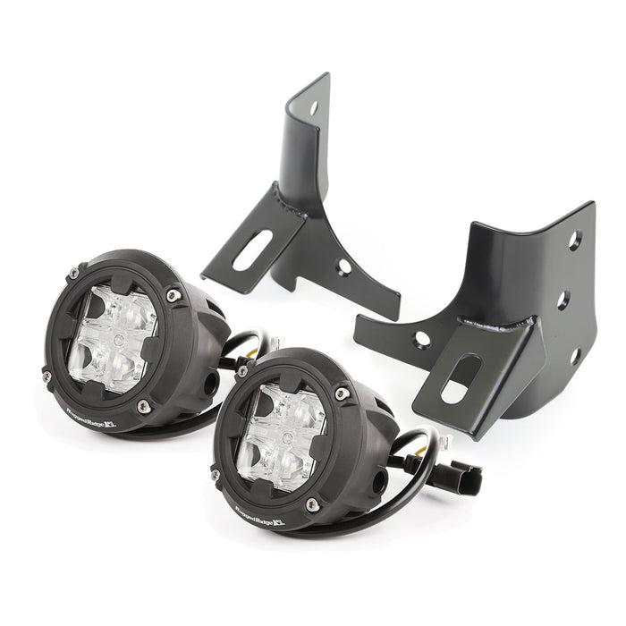 Rugged Ridge Light Kit | Windshield Mounted, Dual Beam, Round | Jeep Wrangler TJ (1997-2006) | P/N 11027.19