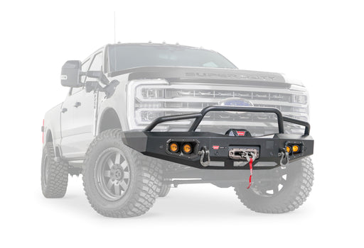 WARN Ascent Front Bumper with Prerunner Grille Guard | Ford Super Duty (2023-2026) | P/N 110760