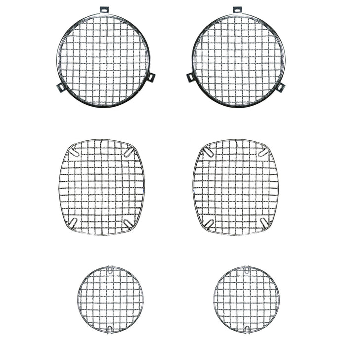 Rugged Ridge Stone Guard Kit | Stainless Steel | Jeep CJ (1972-1986) | P/N 11102.01