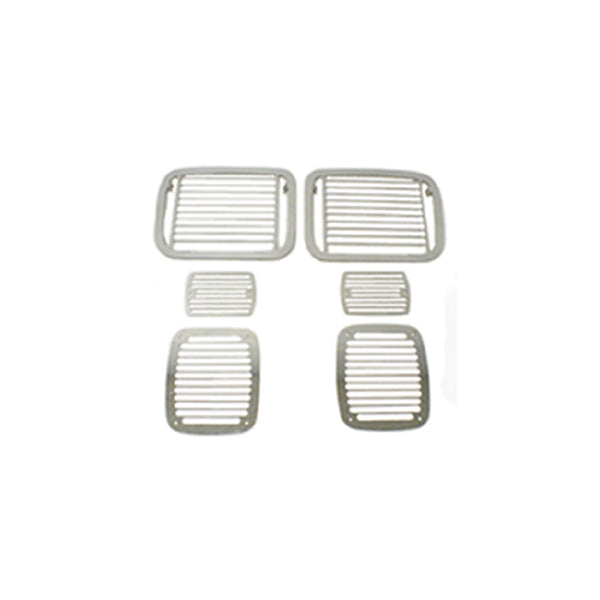 Rugged Ridge Stone Guard Kit | Billet-Style | Jeep Wrangler YJ (1987-1995) | P/N 11102.04