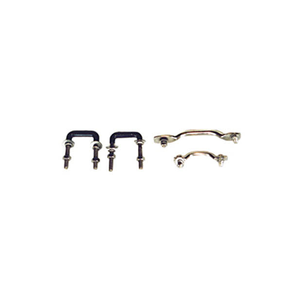 Rugged Ridge Windshield Tie Down Kit | Stainless Steel | Jeep CJ/Wrangler (1955-1995) | P/N 11104.02