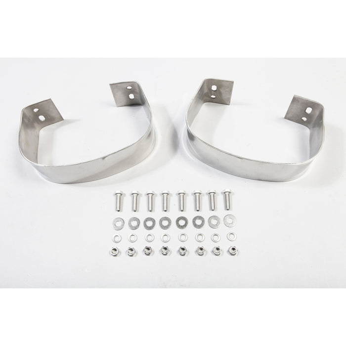 Rugged Ridge Bumperette Kit | Rear, Stainless Steel | Jeep CJ/Wrangler YJ (1976-1995) | P/N 11108.01