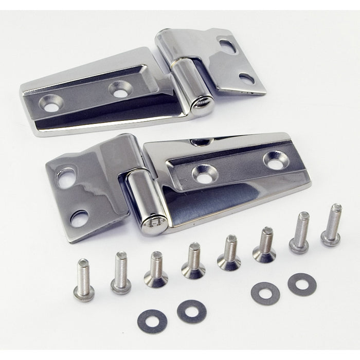 Hood Hinge Kit, Stainless Steel; 07-18 Jeep Wrangler JK