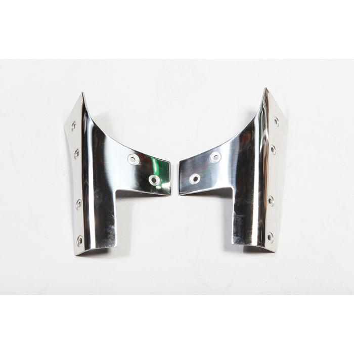 Rugged Ridge 11112.03 Windshield Hinge Kit, Stainless Steel; 07-18 Jeep Wrangler JK
