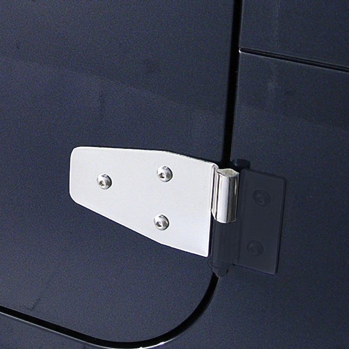 Door Hinge Kit, Stainless Steel; 87-06 Jeep Wrangler YJ/TJ