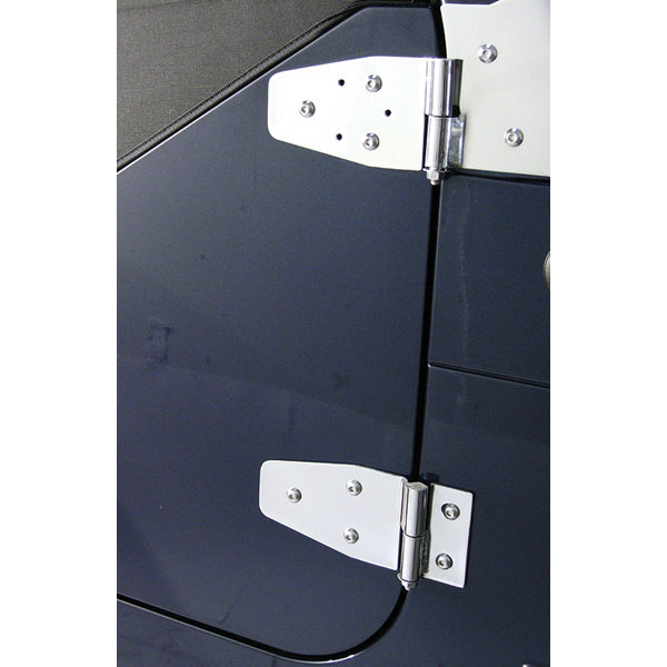 Door Hinge Kit, Stainless Steel; 94-95 Jeep Wrangler YJ