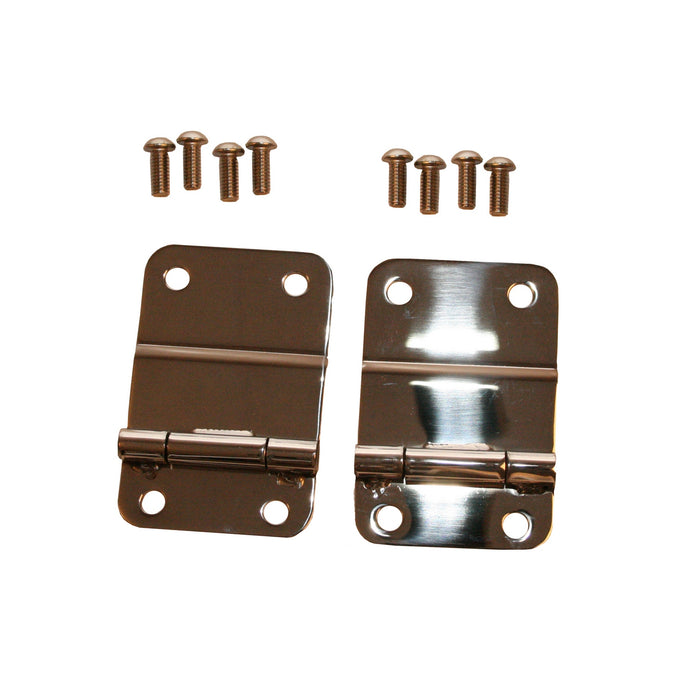 Rugged Ridge 11114.01 Tailgate Hinge Kit, Stainless Steel; 76-86 Jeep CJ5/CJ7/CJ8 Scrambler