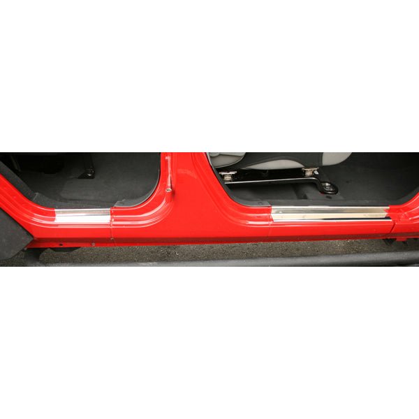 Rugged Ridge Door Entry Guard Kit | Stainless Steel | Jeep Wrangler JKU (2007-2018) | P/N 11119.05