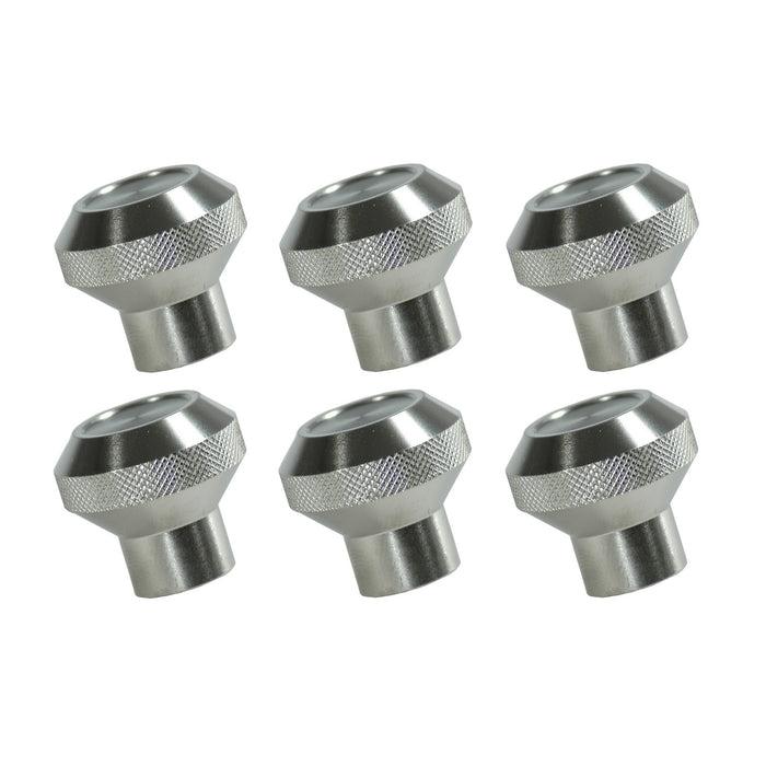 Rugged Ridge Dash Knob Kit | Billet Stainless Steel | Jeep CJ (1976-1986) | P/N 11126.01