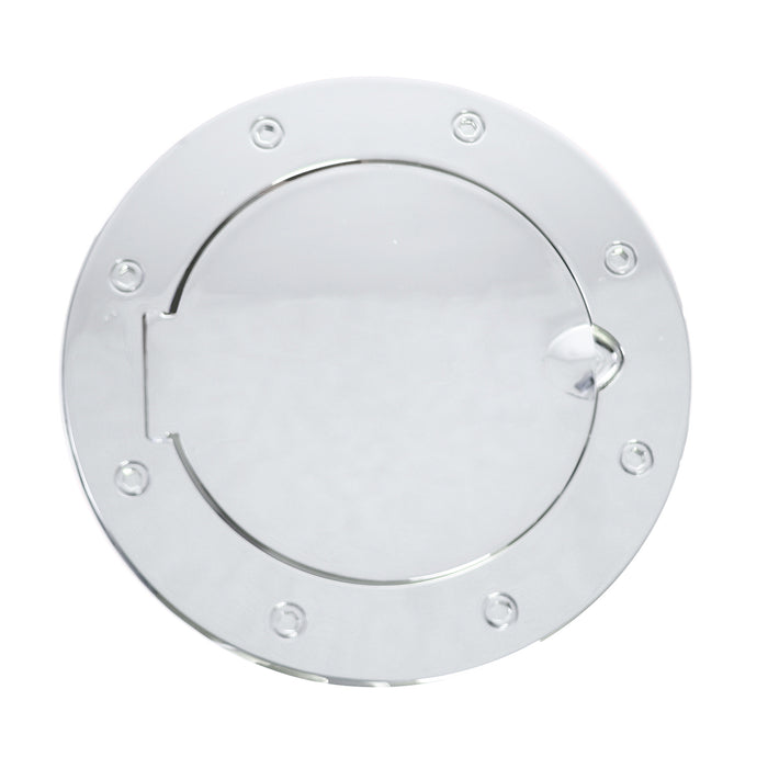 Gas Cap Door, Non-Locking Stainless Steel; 07-18 Jeep Wrangler JK