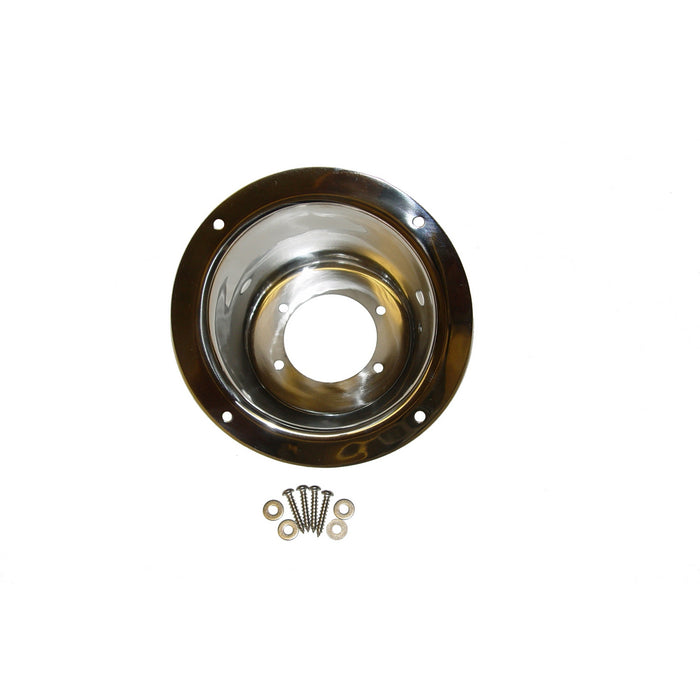 Fuel Filler Bezel, Stainless Steel; 97-06 Jeep Wrangler TJ