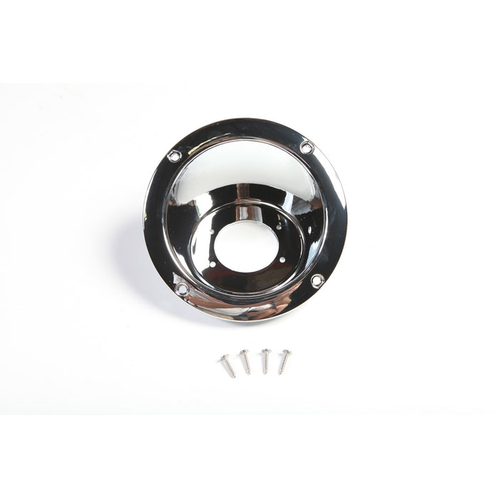 Fuel Filler Cover, Chrome; 97-06 Jeep Wrangler TJ