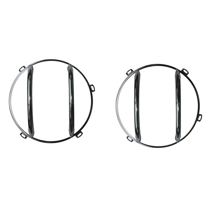 Rugged Ridge Euro Guard Kit | Headlight, Stainless Steel | Jeep Wrangler JK (2007-2018) | P/N 11142.04