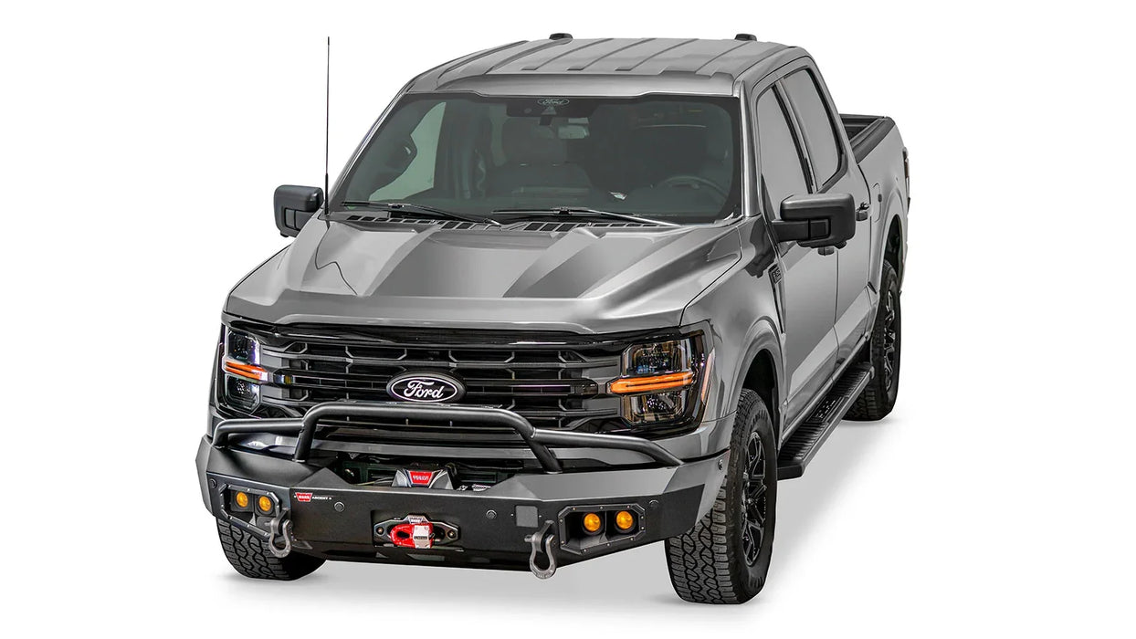 WARN Ascent Front Bumper with Prerunner Grille Guard, Ford F-150 (2024-2025), view 3
