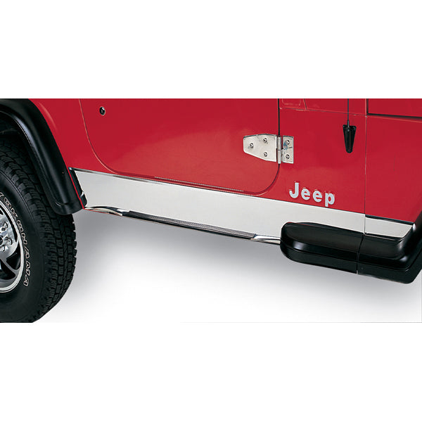 Rugged Ridge Rocker Panel Cover | Stainless Steel | Jeep Wrangler YJ (1987-1995) | P/N 11145.01