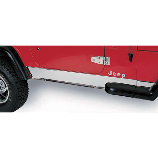 Rugged Ridge Rocker Panel Cover | Stainless Steel | Jeep Wrangler TJ (1997-2006) | P/N 11145.02