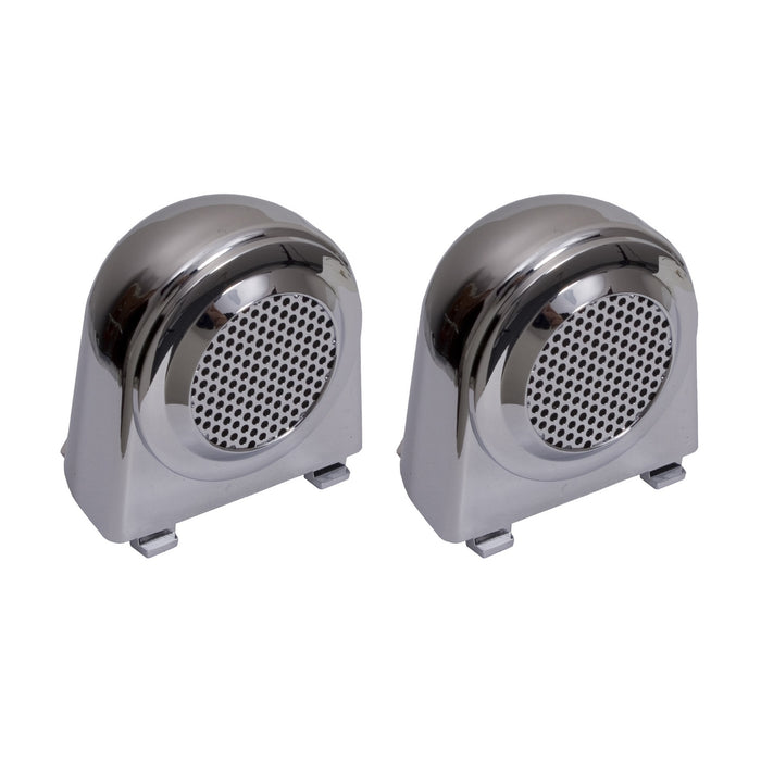 Rugged Ridge Tweeter Speaker Enclosures | Chrome | Jeep Wrangler JK (2007-2010) | P/N 11156.11