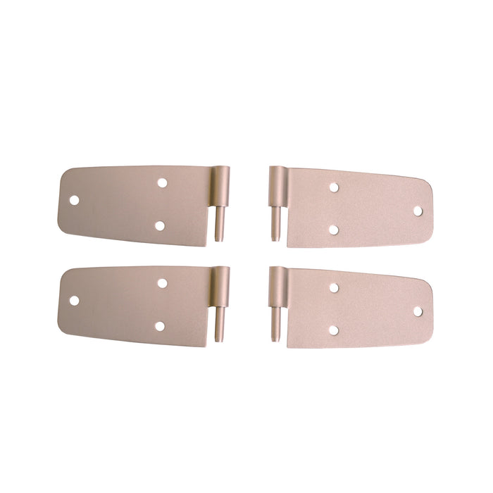 Rugged Ridge Door Hinge Kit | Satin Stainless Steel | Jeep CJ/Wrangler YJ (1976-1993) | P/N 11185.2
