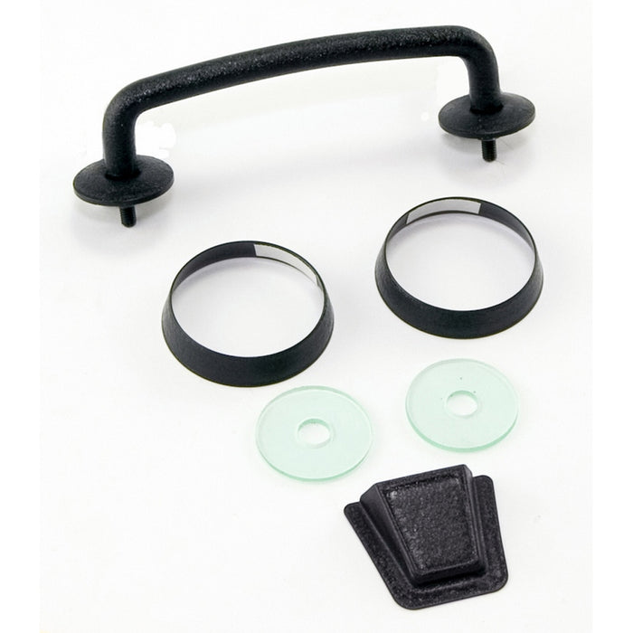 Rugged Ridge Windshield Tie Down Kit | Textured Black | Jeep Wrangler JK (2007-2012) | P/N 11201.05