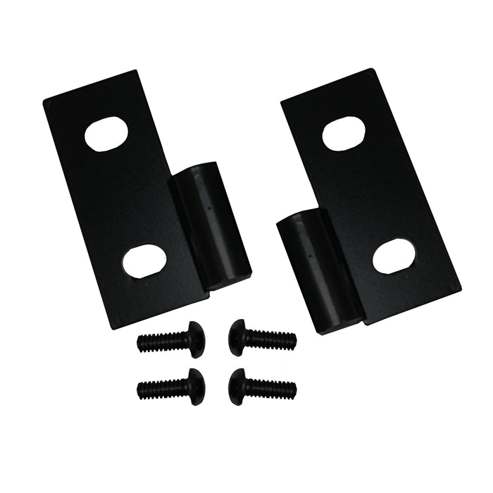 Rugged Ridge Door Hinge Brackets | Lower, Black | Jeep CJ/Wrangler YJ/TJ (1976-2006) | P/N 11202.03