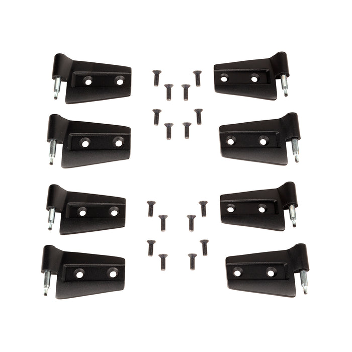 Rugged Ridge Door Hinge Kit | 8 Piece, 4 Door | Jeep Wrangler Unlimited JKU (2007-2018) | P/N 11202.32
