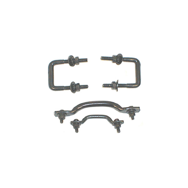 Rugged Ridge 11211.01 Windshield Tie Down Kit, Black; 55-95 Jeep CJ/Wrangler YJ