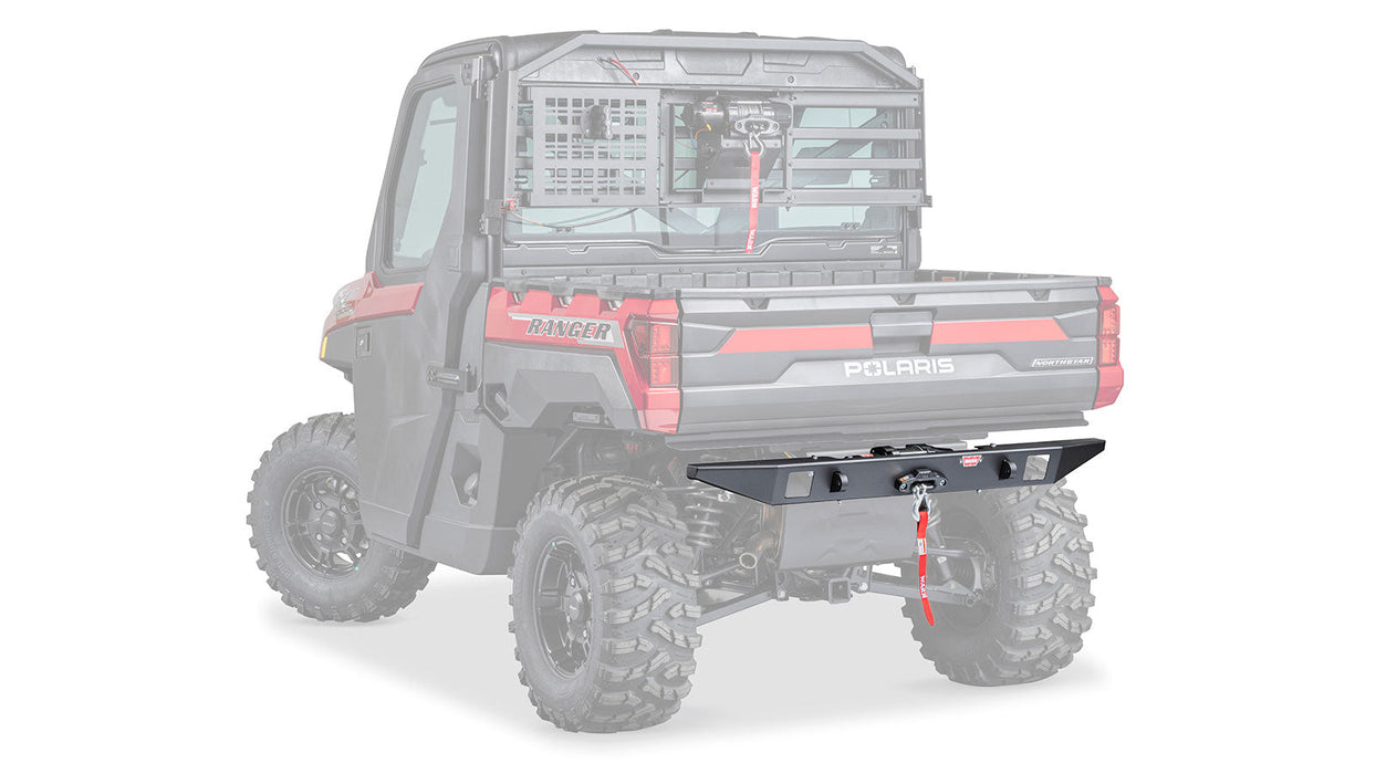 WARN Premium Rear Winch Bumper, Polaris Ranger, view 2