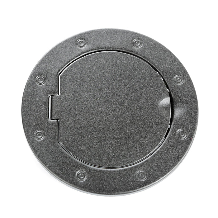 Gas Cap Door, Non-Locking, Textured Black; 07-18 Jeep Wrangler JK/JKU