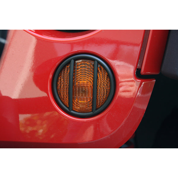 Rugged Ridge Euro Guard Kit | Turn Signal, Black | Jeep Wrangler JK/JKU (2007-2018) | P/N 11231.11