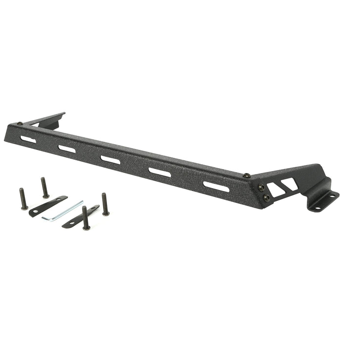 Light Bar, Hood Mounted, Textured Black; 07-18 Jeep Wrangler JK