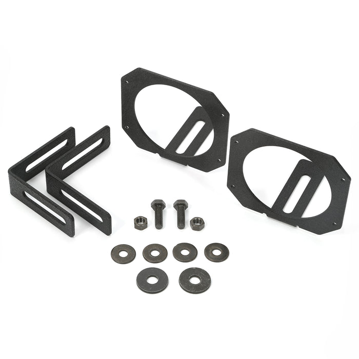 Rugged Ridge Light Mount Bracket Kit | Circular | Jeep Wrangler JK (2007-2018) | P/N 11232.23